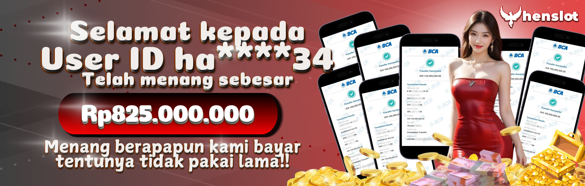 Di Henslot Menang Berapapun Dibayar Lunas